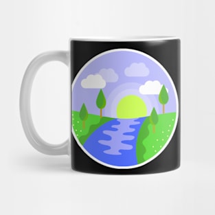 Landscape with river Mug